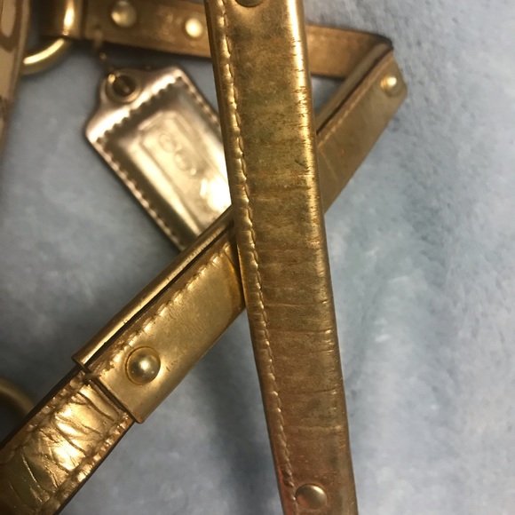 AUTHENTIC COACH SMALL PURSE GOLD - Picture 4 of 16